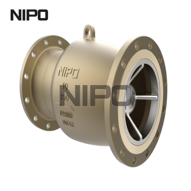 Low-Pressure Drop Axial Flow Check Valve, Streamlined Design