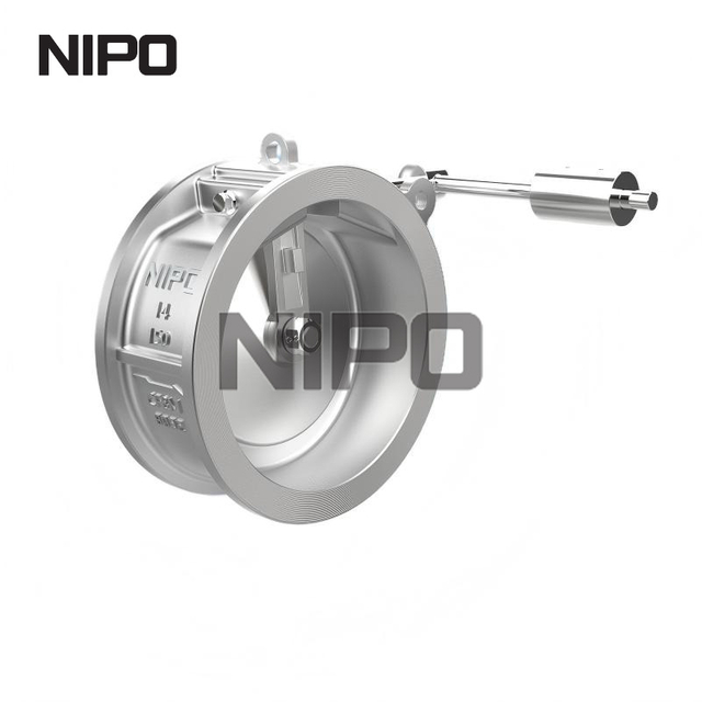 Casting Body Long Series Wafer Type Single Disc Swing Check Valve With Heavy Punch