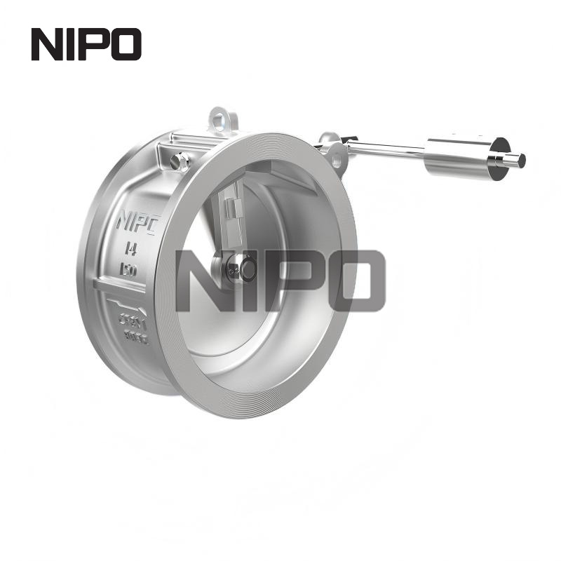 Casting Body Long Series Wafer Type Single Disc Swing Check Valve With Heavy Punch