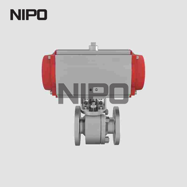 Q641Y Flanged Pneumatic Actuated Floating Metal‑Seated Ball Valve
