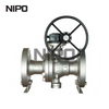 High Temperature 6inch 600LB Reduce Bore Metal Seated Trunnion Ball Valve 