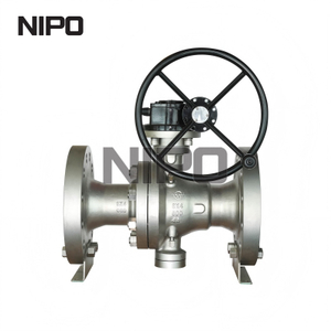 High Temperature 6inch 600LB Reduce Bore Metal Seated Trunnion Ball Valve 