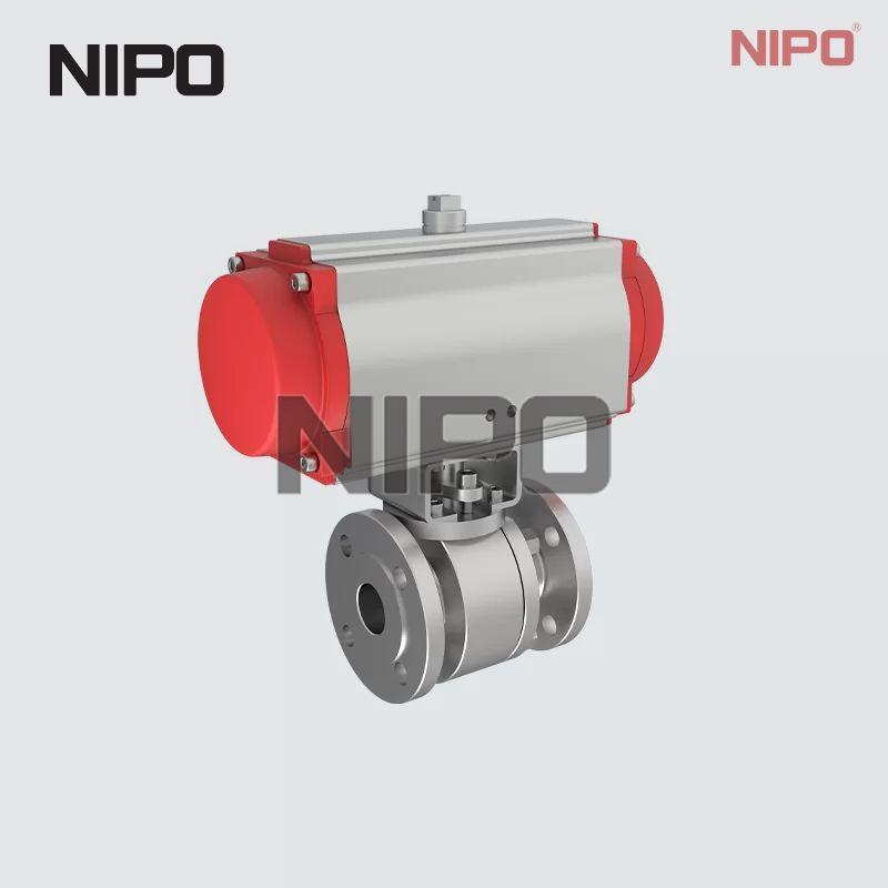 Q641Y Flanged Pneumatic Actuated Floating Metal‑Seated Ball Valve