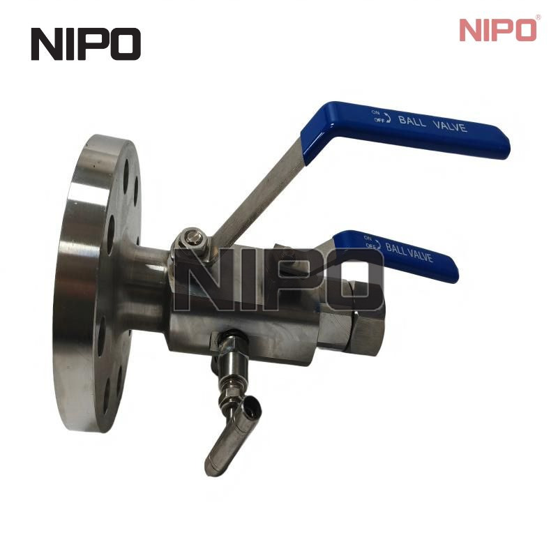 Integral DBB Double Block and Bleed Ball Valve | Flange‑to‑Thread Stainless Steel Instrument DBB Valve