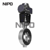 API 609 Zero Leakage Wafer Triple Offset Metal Seated Butterfly Valve 