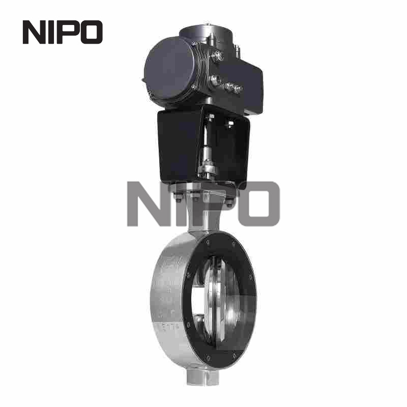 API 609 Zero Leakage Wafer Triple Offset Metal Seated Butterfly Valve 