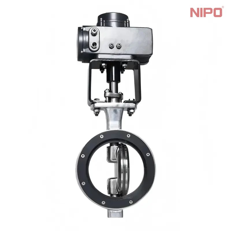 API 609 Zero Leakage Wafer Triple Offset Metal Seated Butterfly Valve 