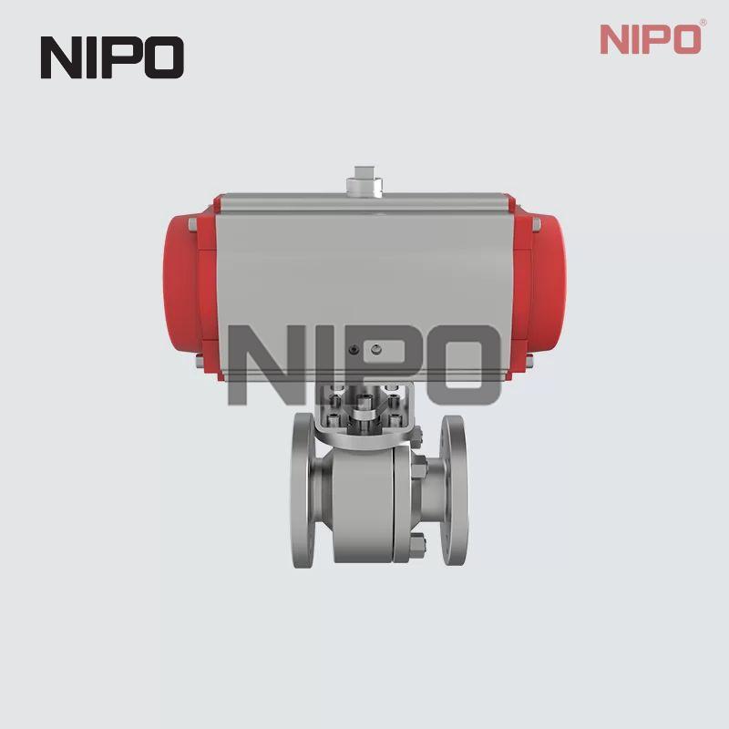 Q641Y Flanged Pneumatic Actuated Floating Metal‑Seated Ball Valve