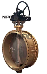  Aluminum Bronze C95500 Flange Triple Offset Flange Butterfly Valve 
