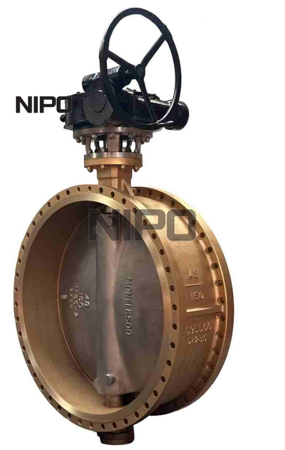 Aluminum Bronze C95500 Flange Triple Offset Flange Butterfly Valve 